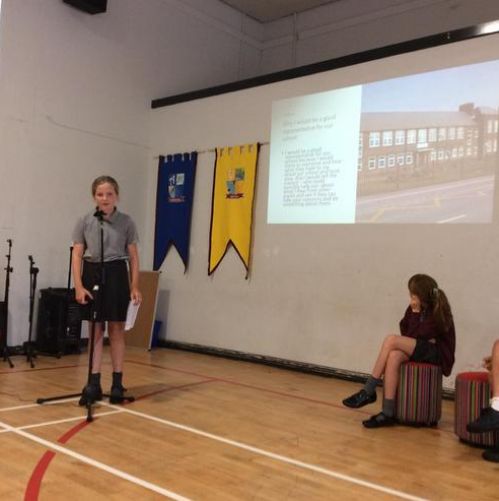 Well done to our candidates who all presented to Upper Key Stage 2 and The Blackrod Mayor at the Youth Council Elections.